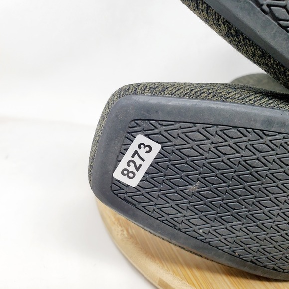 Vivaia Regina Pro Boots Womens 37.5 Olive Square Toe Fishtail Heel Knit Stretch - Picture 16 of 16